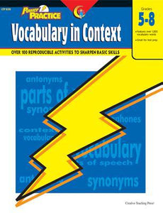 Vocabulary in Context, Gr. 5-8 (Power Practice)